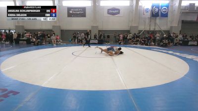 125 lbs Cons. Sub-semis - Angelina Schlumpberger, CYC vs Kiera Deleon, Fighting Squirrels Wrestling Club