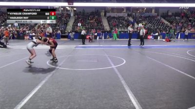 70 lbs Cons. Semi - Hadleigh Ray, Lawrence Elite vs Kynslee Crawford, Marysville