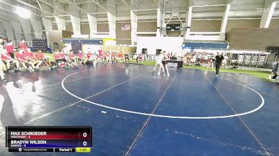 100 lbs Round 3 (8 Team) - Max Schroeder, Wisconsin vs Bradyn Wilson, Kansas