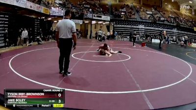 285 lbs Champ. Round 2 - Jake Boley, Nebraska-Kearney vs Tyson Irby-Brownson, Western Colorado