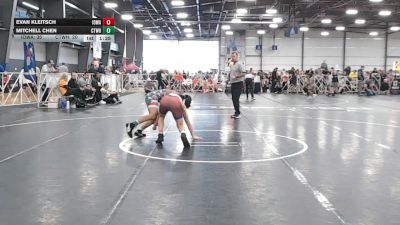 130 lbs Round 3 (12:30pm Saturday) - Mitchell Chen, CTWHALE vs Evan Kleitsch, Iowa Black