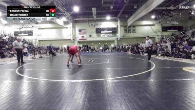 215 lbs 1st Place Match - David Torres, SAN FERNANDO vs Steven Perez, BANNING