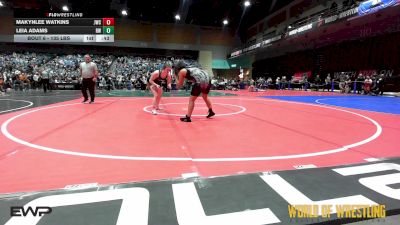 135 lbs Round Of 32 - Makynlee Watkins, JWC vs Leia Adams, Red Wave Wrestling