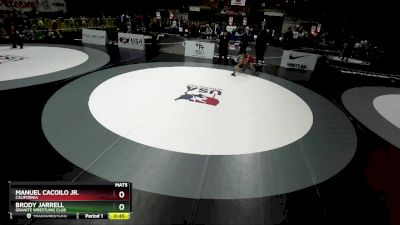 83 lbs Quarterfinal - Brody Jarrell, Granite Wrestling Club vs Manuel Cacoilo Jr., California