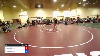 33 lbs Semifinal - Liam Jennett, Sebolt Wrestling Academy vs Jaxon Sanchez, Reign Wrestling Club