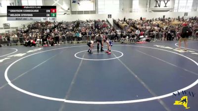 70 lbs Cons. Round 3 - Nelson Stevens, Club Not Listed vs Grayson Consolver, Shaker Youth Wrestling