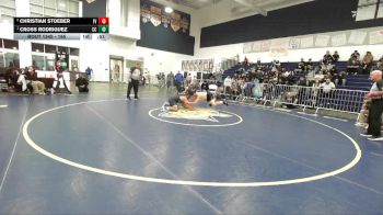 165 lbs 1st Place Match - Cross Rodriguez, Calvary Chapel vs Christian Stoeber, Fountain Valley