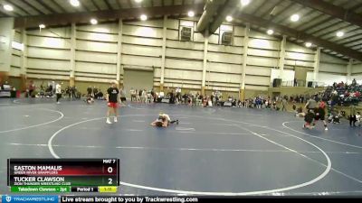 63 lbs 3rd Place Match - Tucker Clawson, Zion Thunder Wrestling Club vs Easton Mamalis, Green River Grapplers