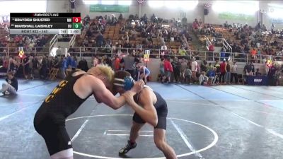 140 lbs Champ. Round 2 - Marshall Laishley, Cambridge vs Brayden Shuster, Marysville Wrestling