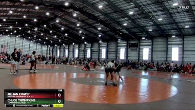 138 lbs Finals (8 Team) - Chloe Thompkins, Team Ohio Scarlet vs Jillian Champ, Indiana Inferno Black