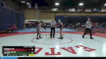 106 lbs Champ. Round 3 - Damien Reyes, Mesa Ridge vs Thomas Lee, Elizabeth