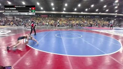 80 lbs Champ. Round 2 - Tucker Twibell, Touch Of Gold vs Kade Harkin, Hermosa Hornets