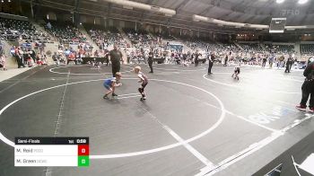 43 lbs Semifinal - Maverick Reid, Pocola Youth Wrestling vs Mason Green, Dark Cloud Wrestling Club