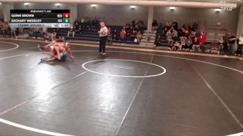 165 lbs Champ. Round 2 - Zachary Wessley, Pratt Community College vs Quinn Brown, Western Colorado University