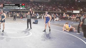 D 1 150 lbs Cons. Semi - Dominic Ruggieri, Southside vs Christopher Stricker, Jesuit