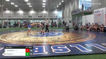 92 lbs Quarterfinal - Zeke DuShane, Youngbloods vs Bryer Payne, Intense Wrestling Club