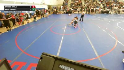 130 lbs Champ. Round 1 - Ariela Nunez, Cathedral City vs Briseis Ayala, SoCal Bears