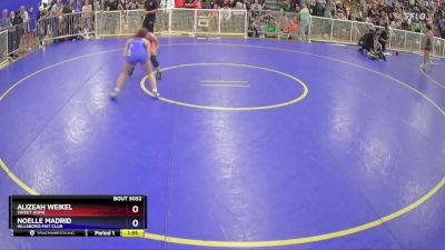 118 lbs Cons. Round 1 - Alizeah Weikel, Sweet Home vs Noelle Madrid, Hillsboro Mat Club