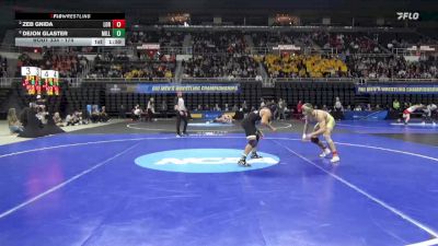 174 lbs Cons. Round 5 - Zeb Gnida, Loras vs Dejon Glaster, Millikin