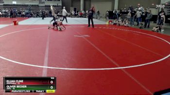 102 lbs Finals (8 Team) - Elijah Cline, Owatonna vs Oliver Becker, ANML