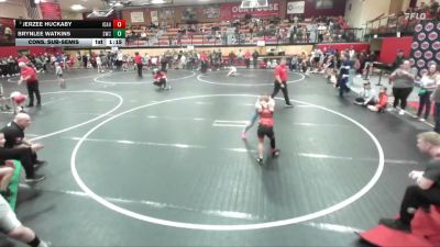 87 lbs Cons. Sub-semis - Jerzee Huckaby, Idaho vs Brynlee Watkins, Suples Wrestling Club
