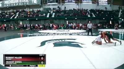 174 lbs Quarterfinal - Ceasar Garza, Michigan State vs Robert Major, Indiana