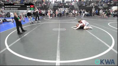 98 lbs Consolation - Landon Goodgion, F-5 Grappling vs Hunter Johnson, Watonga Youth Wrestling