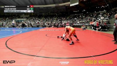 83 lbs Consi Of 8 #1 - Makai Steele, PSF Wrestling vs Caleb Heyder, Sanderson Wrestling Academy