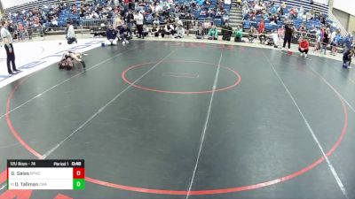 12U Boys - 74 lbs Cons. Round 2 - Deacon Tallman, Contenders Wrestling Academy vs Giovanni Salas, Bulldog Premier Wrestling Club