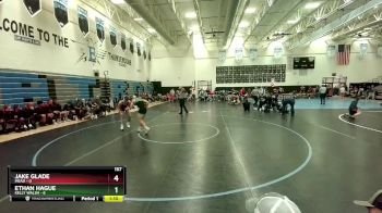 157 lbs Round 2 (3 Team) - Ethan Hague, Kelly Walsh vs Jake Glade, Mead