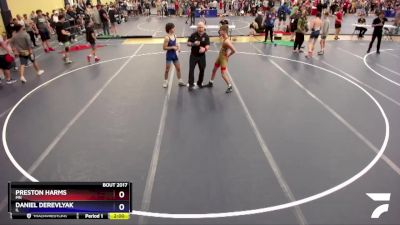 132 lbs Champ. Round 1 - Preston Harms, MN vs Daniel Derevlyak, IL