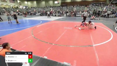 98 lbs Semifinal - Christian Alvarez, DUB Wrestling vs Kayson Bryan, NorCal Nomads