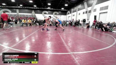 159 lbs Placement Matches (8 Team) - Aiden Flowers, Indiana Outlaws vs Damian Johns, Junior Terps