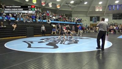 105 lbs 1st Place Match - Isabela Saban Perez, South Tama vs Hailee Robinson, BCLUW-SH