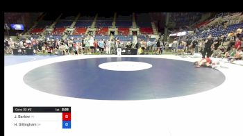 152 lbs Cons 32 #2 - Jacob Barlow, Tennessee vs Henry Dillingham, Oregon