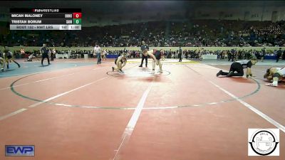 Consi Of 32 #1 - Micah Maloney, Duncan Middle School vs Tristan Borum, Saint's Wrestling Club