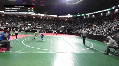 78 lbs Cons. Round 2 - Cael French, CPWA vs Rukus Springer, ELP2