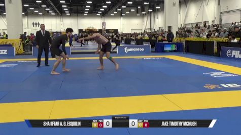JAKE TIMOTHY MCHUGH vs SHAI IFTAR A. G. ESQUILIN 2025 World IBJJF Jiu-Jitsu No-Gi Championship