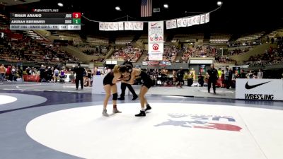 Junior Girls - 120 lbs Quarters - Rhain Aranjo, John Glenn High School Wrestling vs Akirah Bremmer, Sutter Union High School Wrestling