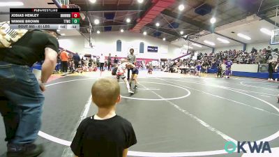 61 lbs Final - Josias Henley, Skiatook Youth Wrestling vs Winnie Brown, Team Tulsa Wrestling Club