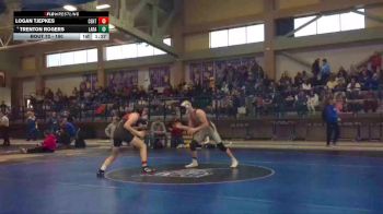 150 lbs Quarterfinal - Logan Tjepkes, Central vs Trenton Rogers, Laramie
