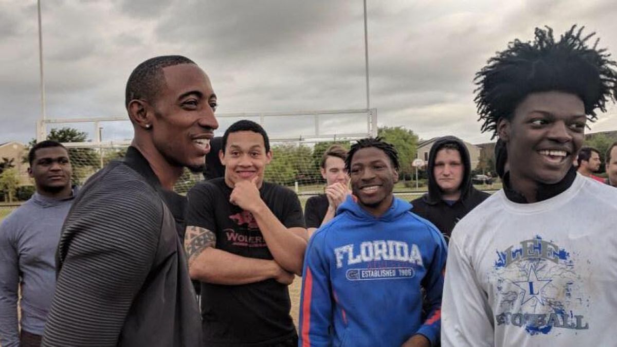 Perry Baker Delights HS Team With Visit, Shares Wisdom