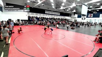 125 lbs Quarterfinal - Skyler Ellingworth, Chaparral High School Wrestlin vs Lynn Garcia, Bonita