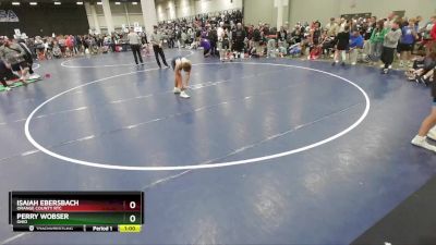 126 lbs Cons. Round 3 - Perry Wobser, Ohio vs Isaiah Ebersbach, Orange County RTC