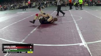 D4-157 lbs Champ. Round 1 - Samuel Vyner, Whittemore-Prescott HS vs Aaron Mazurek, Lakeview HS