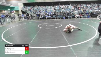 150 lbs Round Of 64 - Gabe Konig, Roseburg vs Brevin Curtis, McQueen