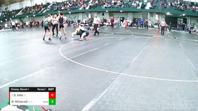 184 lbs Champ. Round 1 - Garrett Iobe, Albion College vs Brayden Mirjavadi, Grand Valley State