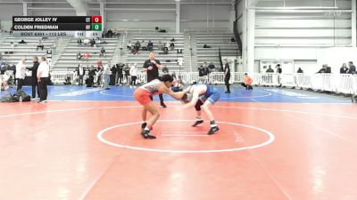 113 lbs Consi Of 32 #1 - George Jolley IV, CT vs Colden Friedman, NY