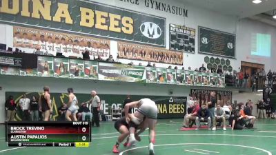 190 lbs Quarterfinal - Austin Papalios, Beavercreek vs Brock Trevino, Clarkston