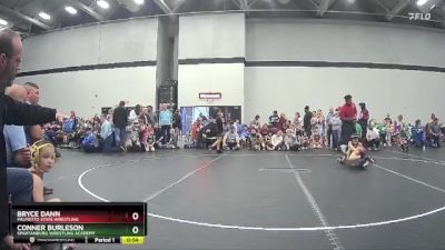 58 lbs Round 1 - Conner Burleson, Spartanburg Wrestling Academy vs Bryce Dann, Palmetto State Wrestling